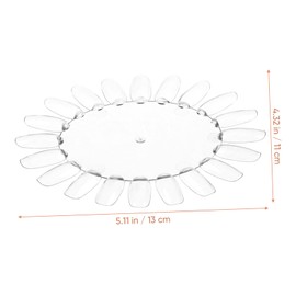 Mikinona Nail Art Practice Card 10pcs Gel Colour Wheel Nail Display Stand Shelf