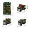 Andux 1:64 Die Cast Pull-Back Toy Car Military Vehicle Ambulance