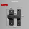 ETEKJOY Heavy-Duty Flip Latch Lock 90/180 Degree Sliding/Swinging Door Lock
