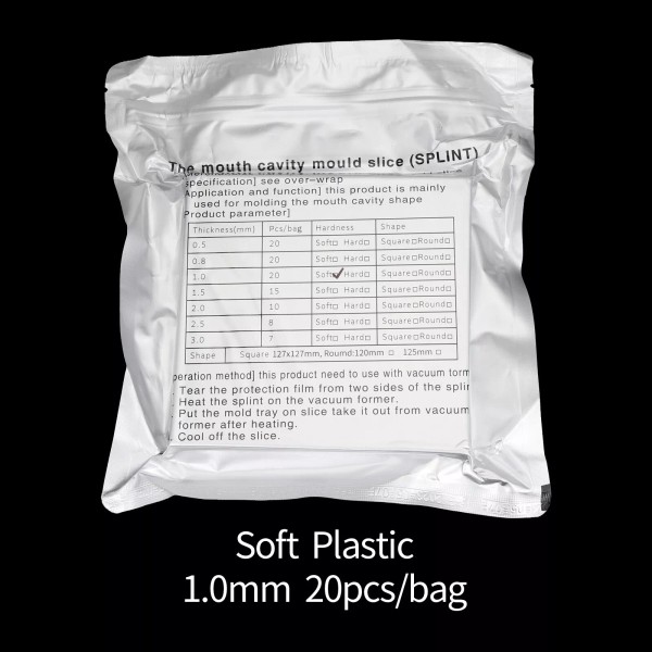CAREPACY Dental Lab Splint Thermoforming orthodontic Material Soft for Vacuum