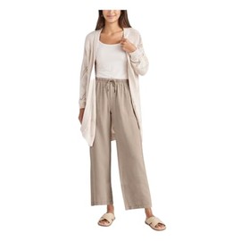 Splendid Women's Angie Crop Wide Leg Pants, Fawn, Small