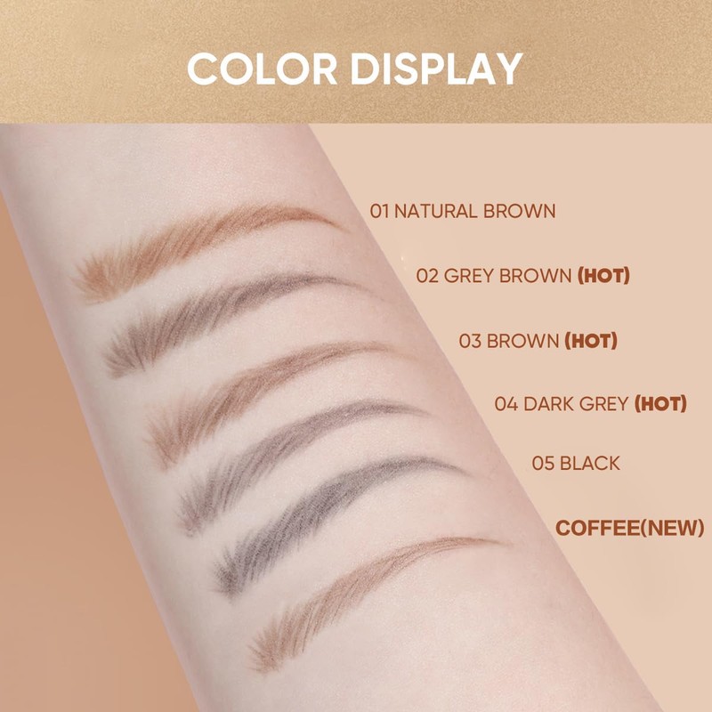 VEECCI Diamond Eyebrow Pencil - Quick Fill, Smudge-Proof, Nourishing Formula