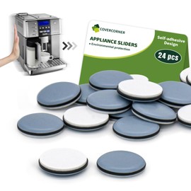 COVERCORNER Kitchen Sliders for Counter - Self Adhesive Small Appliance Slider - 3/4'' 24PCS Blue