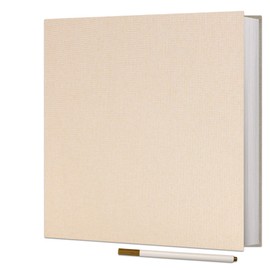 Vienrose Photo Album Self Adhesive 4x6 5x7 3x5 8x10 10x12 Scrapbook Album DIY Scrap Book with A Metallic Pen (13"x12.6" 60 Pages, Beige)