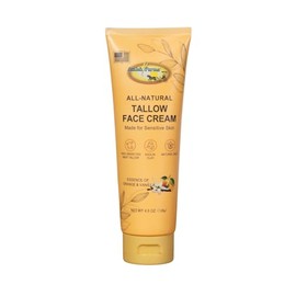 Amish Farms Hidratante facial de ternera alimentada con hierba con arcilla de caolín, vitamina E y aceite de oliva, crema de sarga 100% orgánica para 