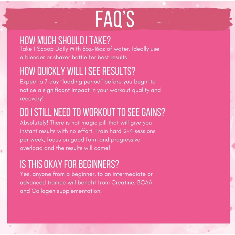 Booty Pump Formula - Pink Lemonade Creatine Blend for Women,