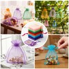Sacchetti per confetti in organza 100 pezzi, sacchetti regalo con