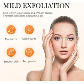 Orange Exfoliating Gel Scrub,Gel Exfoliante de Naranja para Rostro y Cuerpo,2025 Nuevo gel Exfoliante de Naranja, Limpia los Poros, Elimina los Puntos Negros, Exfoliante Facial (naranja, 1 PCS)