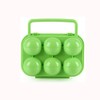 QUINTRA Egg Storage, Collapsible, 6 Handle Holders, Egg Container, Plastic