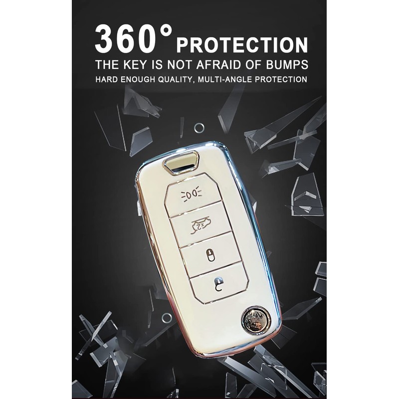 ontto Car Key Case Suitable for Jeep Renegade Compas 2016-2020