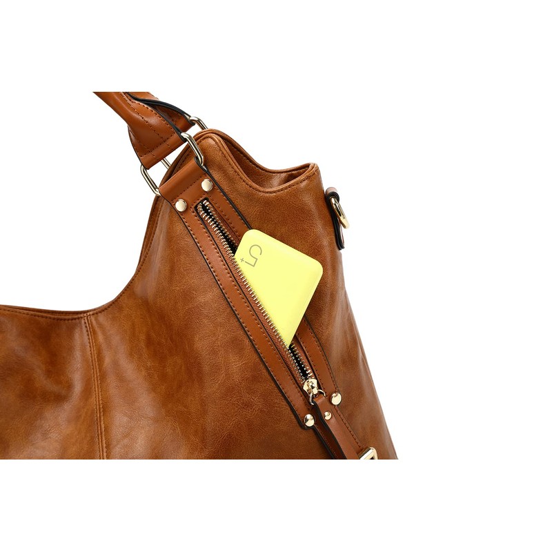Women Tote Bag Handbags PU Leather Fashion Hobo Shoulder Bags