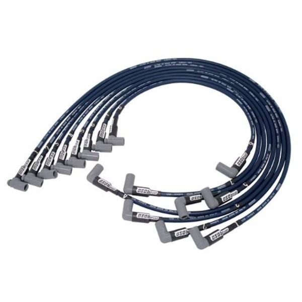 Moroso 73664 Blue Ultra 40 Spark Plug Wire Set, Fits Small Block Chevy Engines w/HEI Distributor, 90 Degree Plug Ends
