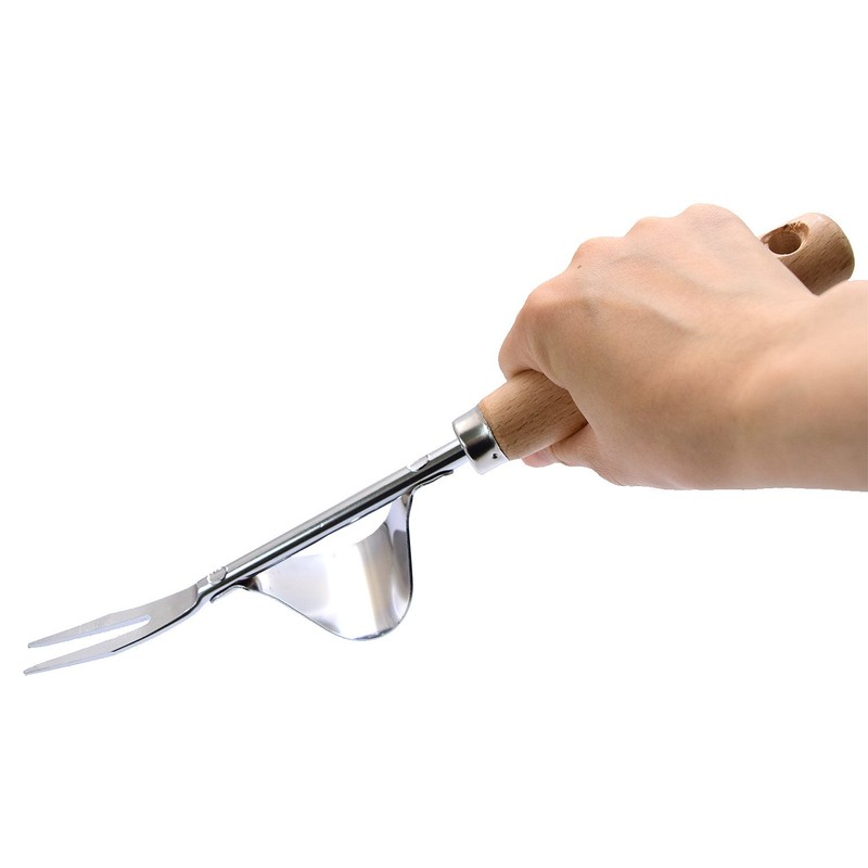 Takagi Green Art Weed Tweezer, Wood Handle, Lever Included, W