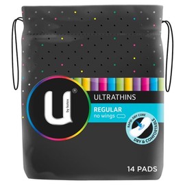 Kotex Buy U By Kotex Regular Non-Wing Ultrathins 14 Pack Online