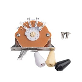 DIAO79NI Basic 3-Way Guitar Pickup Selector Blade Switch for Tele Style Electric Guitar, Black, White and Cream Tips