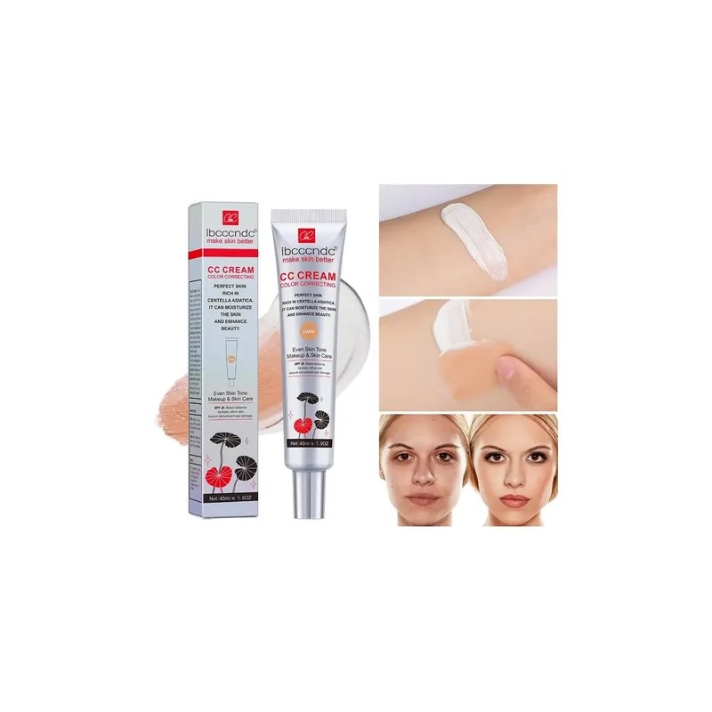 Cc Cream Foundation Rica En Centella Asiática, Hidratante E