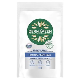 DermaVeen Sensitive Relief Calmexa Bath Soak 200g | Free From Fragrances,Parabens, Lanolin, Soap,Artificial Colours & Dyes, Alcohol (Ethanol), Sulphates (SLS & SLES) | Relieves Dry, Itchy Skin, Calms Irritation