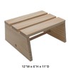 Unfinished Slat Stool, Unassembled
