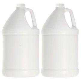 KOALA Round Gallon HDPE Opaque Jug with Twist Cap Leak Proof Food Safe Refillable Storage Containers Ideal for Shampoo, Conditioner, Detergent, Soap, Lotion, Gel, Liquid Hand Sanitizer, 2-Pack