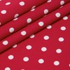 Homescapes Fabric Sold by the Metre Polka Dots Red 100%