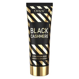 Onyx Black Cashmere Solarium Cream - Natural Tanning Mix for Dark Tanning Results - Bronze Lotion with Caffeine & Anti-Ageing Protection