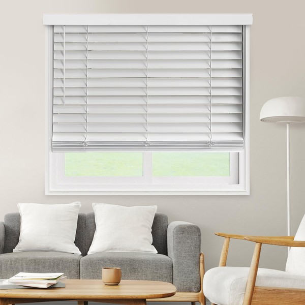 CHICOLOGY Faux Wood Blinds, Wood Blinds, Window Blinds, Window Shades,