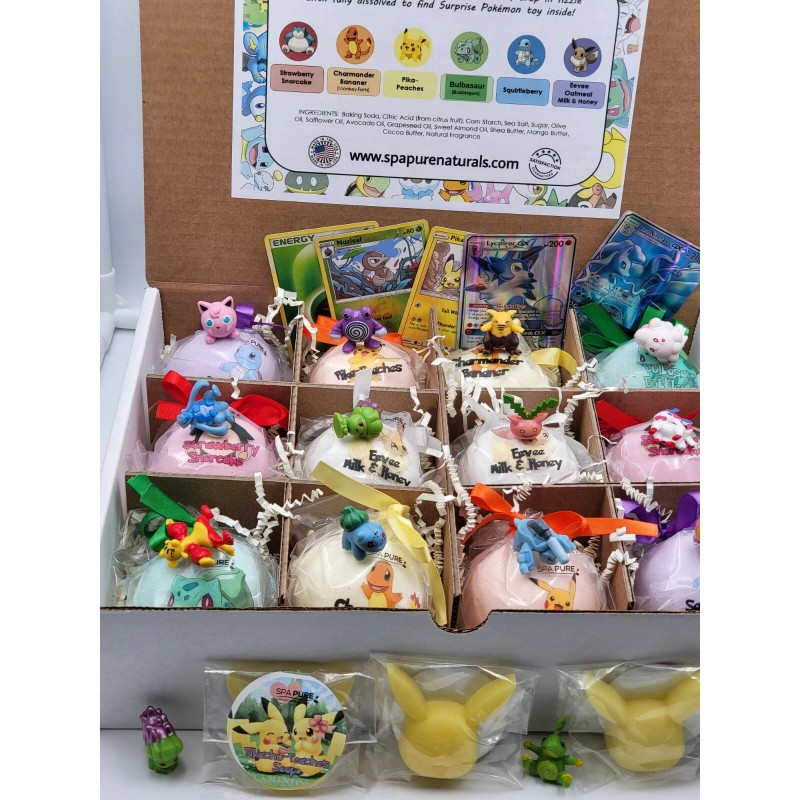 12 POKE-Bomb Bath Bombs For Kids With Surprise Toys Inside