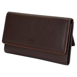 Sonoma Brown Women’s Medium Clutch Wallet with Enhanced RFID Protection