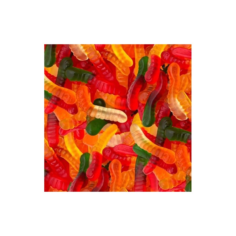 US Snacks Gummy Worms Candy (1 Pound, Mixed-Fruit)