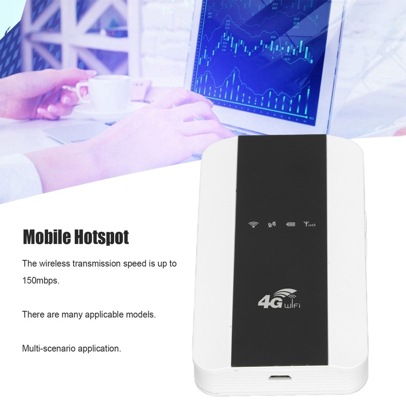 Mobile Hotspot Support 4G SIM Card Portable Long Battery Life
