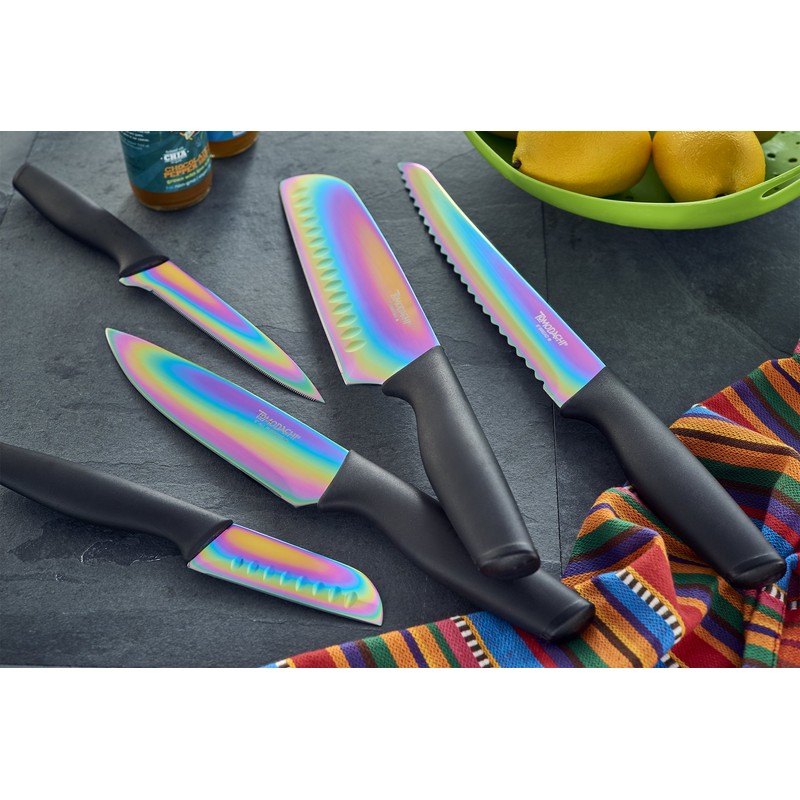 Hampton Forge HMC01A656D Rainbow Titanium – 12 Piece Cutlery Set