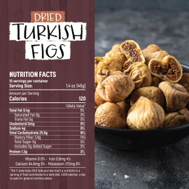 Eastanbul Turkish Dried Figs Whole 14.5oz, No Sugar Added Whole Turkish Figs, Premium Figs Fruit, Guilt-Free Anjeer Dry Fruit Snack, 100% Natural Dry Fig Fruit, Gluten-Free Sun Dried Fig For Baking