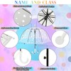 Fabbay 2 Pcs Kids Clear Bubble Umbrella Unicorn with Easy