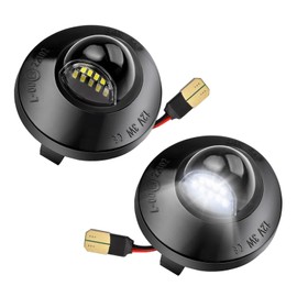 LESAUCE LED License Plate Lights Tag Lights for Ford F150 F250 F350 Super Duty Ranger Pickup Explorer Bronco Excursion Expedition Rear Bumper Bright White OEM Replacement 2 PCS