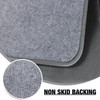 Grey Memory Foam Bath Runner Mat Long Narrow Bathroom Rug