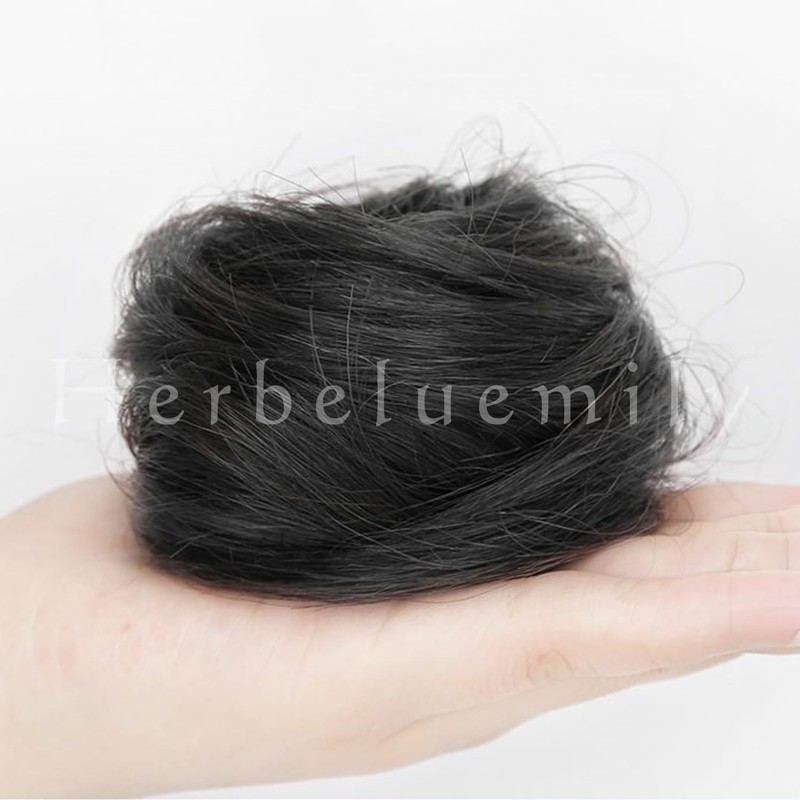 Herbeluemily Bun Wig, Extension, Partial Wig, Point Wig, Hair Extension,