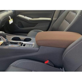 Auto Console Covers- Fits The Chevy Corvette 1988-1996 Center Console Armrest Cover Fleece Fabric. This Console Cover is not Sold or Created by General Motors Co.- Brown