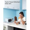 COMFEE' Retro Small Microwave Oven With Compact Size, 9 Preset