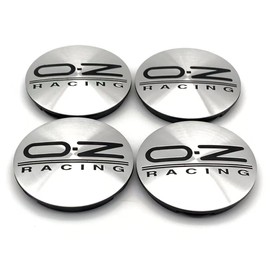 OZ M595 Wheel Center Cap 2.44 ″ (62MM) Outer Diameter, 2.28 '' (58mm) Inner Diameter Wheel Center Hub Cover Car Accessories for Rim(Set of 4) (Silver Black)