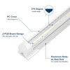 EPESTOEC 2Pack 4FT LED Shop Light Garage Lights,42W 5000K 6300LM