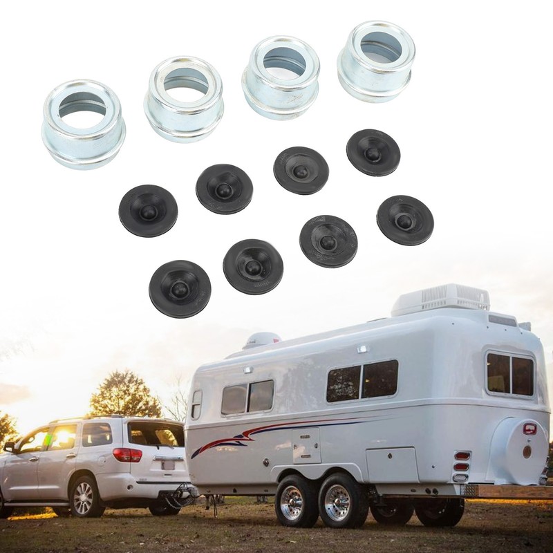 4 Set Trailer Hub Bearing Dust Caps Trailer Axle Dust