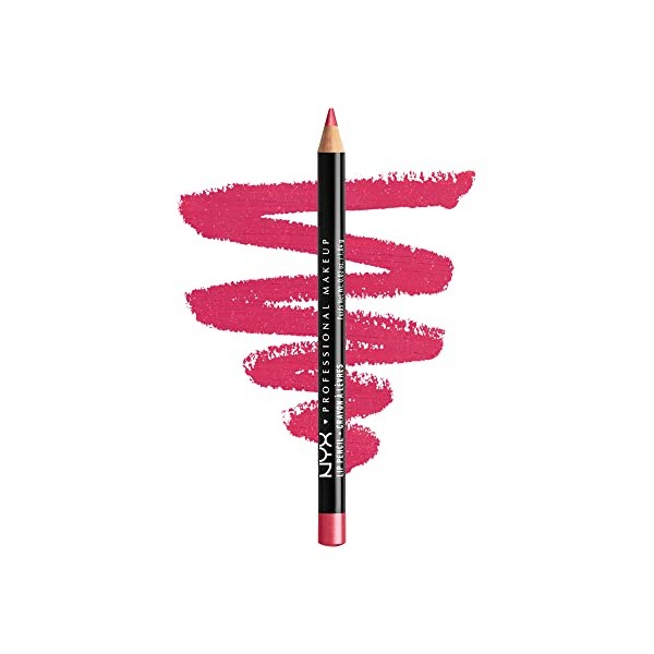 NYX PROFESSIONAL MAKEUP Slim Lip Pencil, Long-Lasting Creamy Lip Liner - Edge Pink