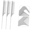 Ipetboom 5pcs Hair Parting Comb Set Curved-tailed Pointed Tail Comb