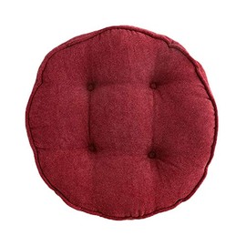 Vctops - Almohadillas suaves para sillas de 45,72 cm de diámetro, muy cómodas, gruesas, de color sólido, para cocina, comedor, sillas de oficina (rojo, 45,72 x 45,72 cm)