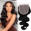 Filelf 5x5 Closure Hd Lace Frontal,Invisible Natural Hairline Single Knot