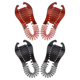 Healeved 4pcs Banana Hair Clips for Women Fashion Ponytail Clips for Thick Hair Lightweight and Comfortable