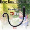 YANGSHUO Garden Hose Holder Outside: Wall Mount Water Hose Holder