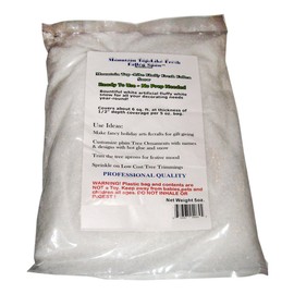 Mountain Top Like Fluffy Fallen Snow Brand Artificial Fluffy Snow Ready To Use, No Prep Needed, 5 Ounce Pack, White