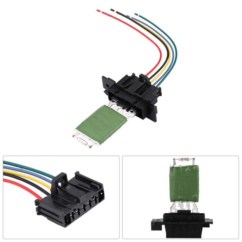 Heater Motor Blower Fan Resistor with Wiring Repair Plug Harness