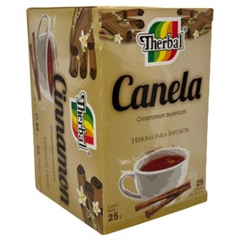Té de Canela (Cinnamon Tea)25 tea bags - 100% Natural, Vegan - Premium Therbal Brand